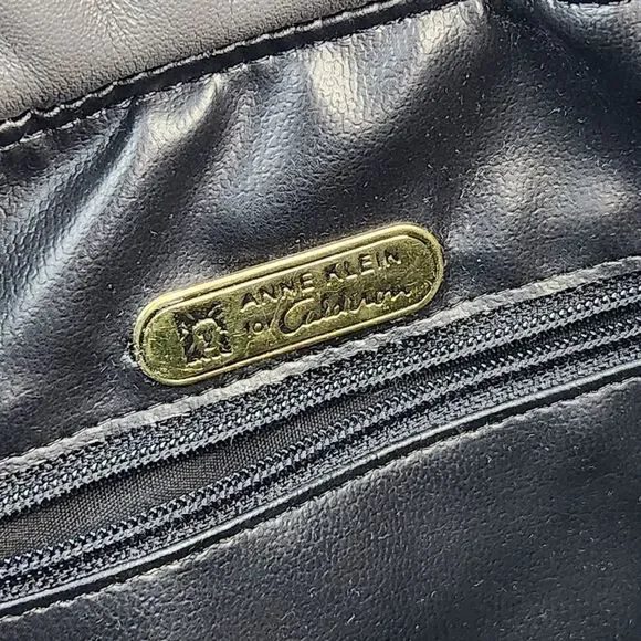 🔹️Anne Klein Gray Leather Clutch Purse - Picture 10 of 12